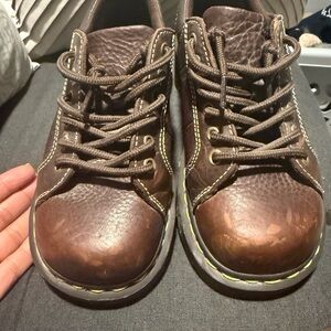 Dr. Martens Brown Platform Shoes